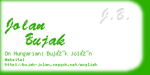 jolan bujak business card